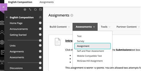 can an instructor upload an assignment for a student in blackboard